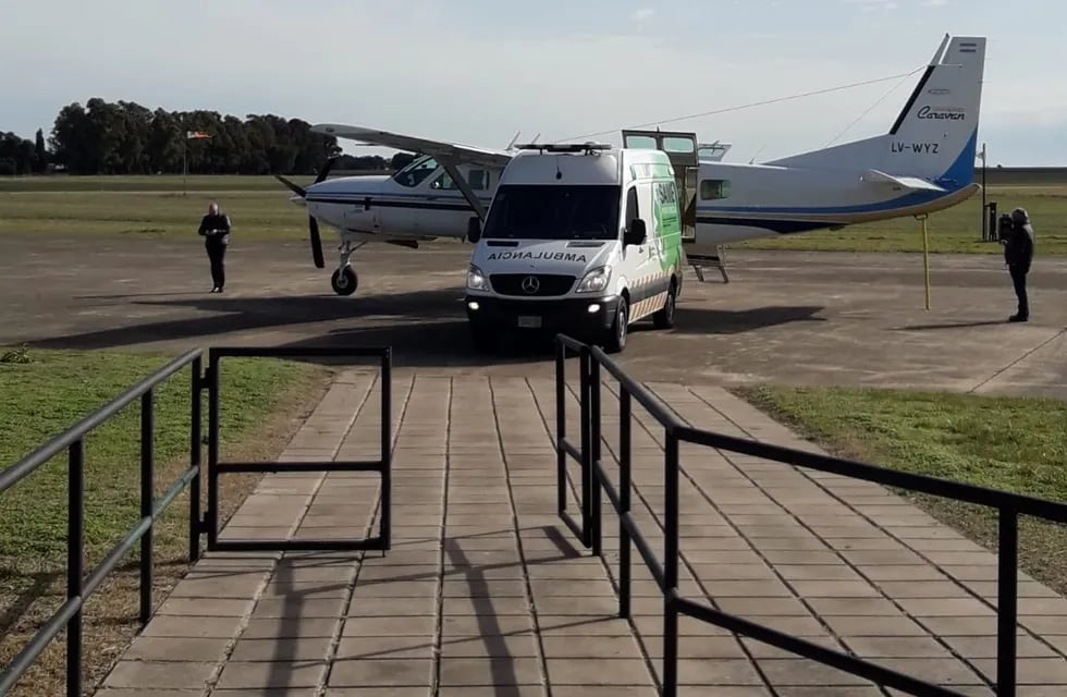 Partió un vuelo sanitario desde Tres Arroyos a La Plata