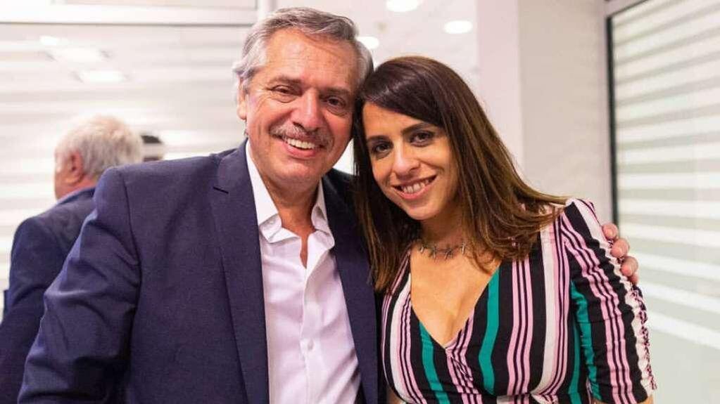 Alberto Fernández junto a Victoria Donda (Foto: Presidencia)