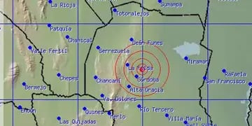 SISMO. En la zona de La Falda. Fue de 2,9º de magnitud (Foto gentileza Inpres).