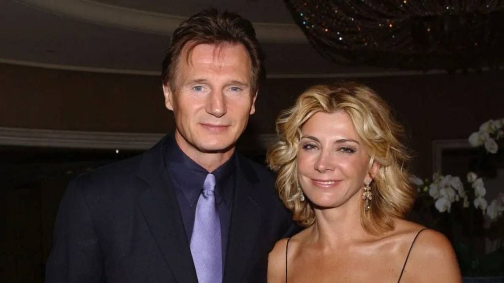 Liam Neeson junto a su esposa Natasha Richardson.
