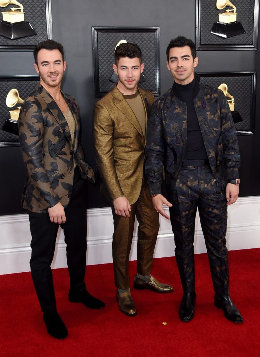 Los 'Jonas Brothers' en los Grammy 2020.