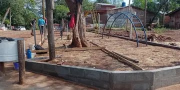 Realizan obras de mejoras en plazas de Puerto Iguazú