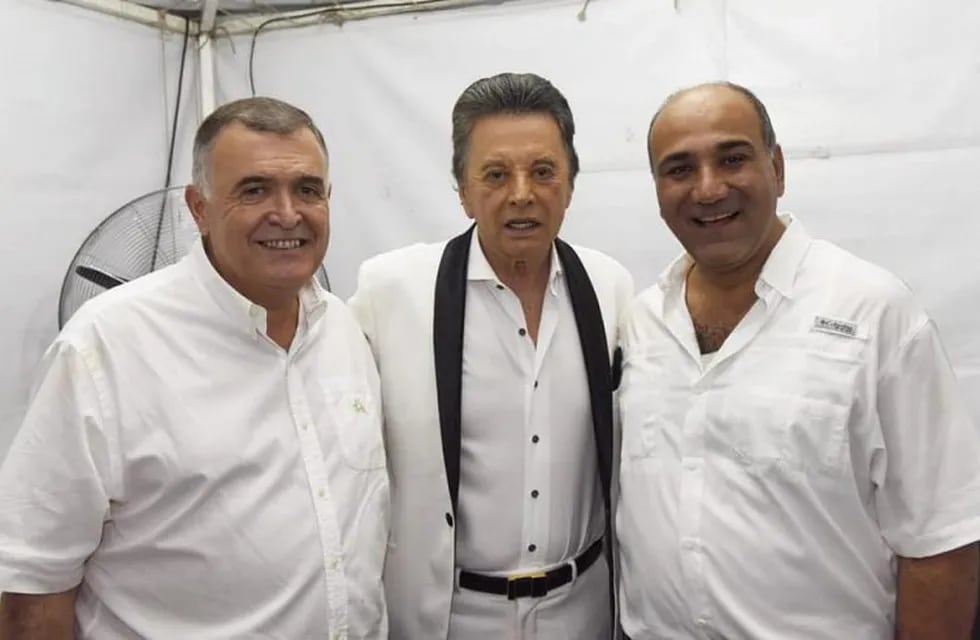 Juan Manzur, Osvaldo Jaldo y Palito Ortega (Osvaldo Jaldo. Facebook)