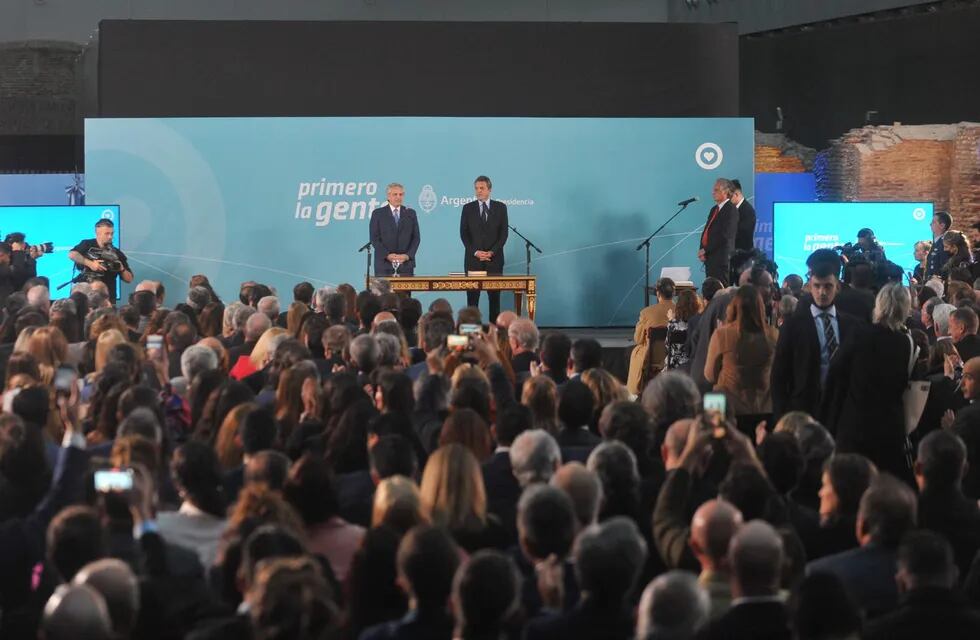Sergio Massa juró como ministro de Economía de la Nación. Foto: Clarín.