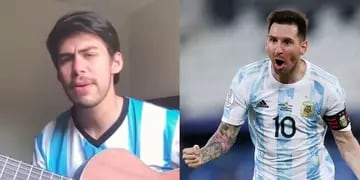 Salteño compuso una emotiva canción en homenaje a Messi