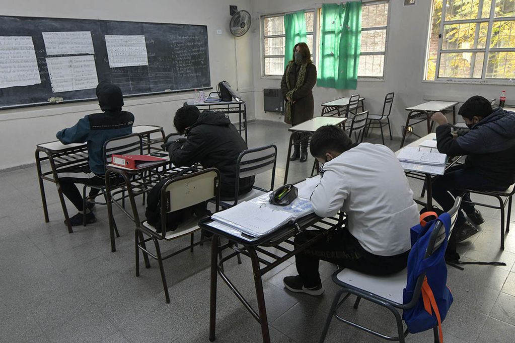 Clases presenciales (Foto: Orlando Pelichotti / Los Andes)
