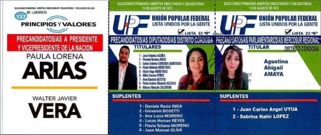 Lista de UPF.
