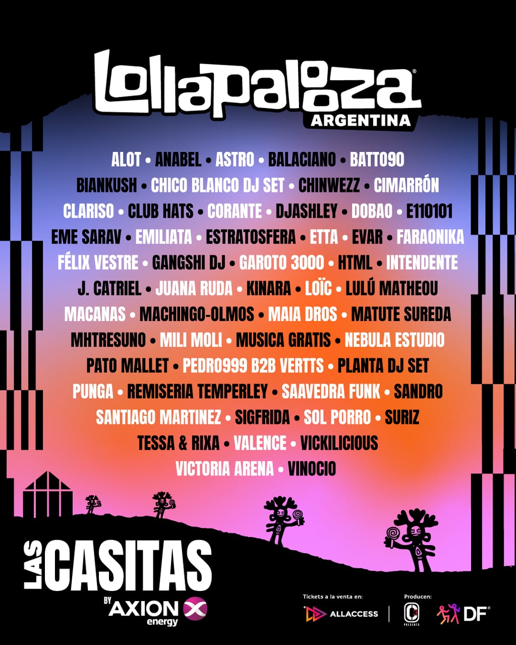 Lollapalooza Argentina 2024 anunció el line up de DJs estarán en Las Casitas, el hogar electrónico del festival