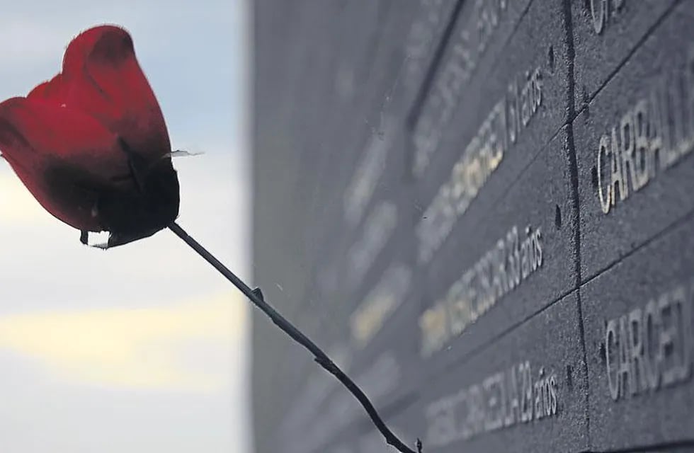 Para recordarlos. Vista parcial del Monumento a las Víctimas del Terrorismo de Estado.