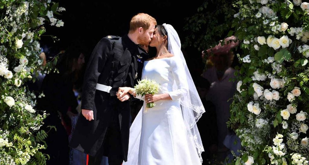 El Príncipe Harry y Meghan Markle se casaron en Londres en una gran boda real. (AP / Archivo).