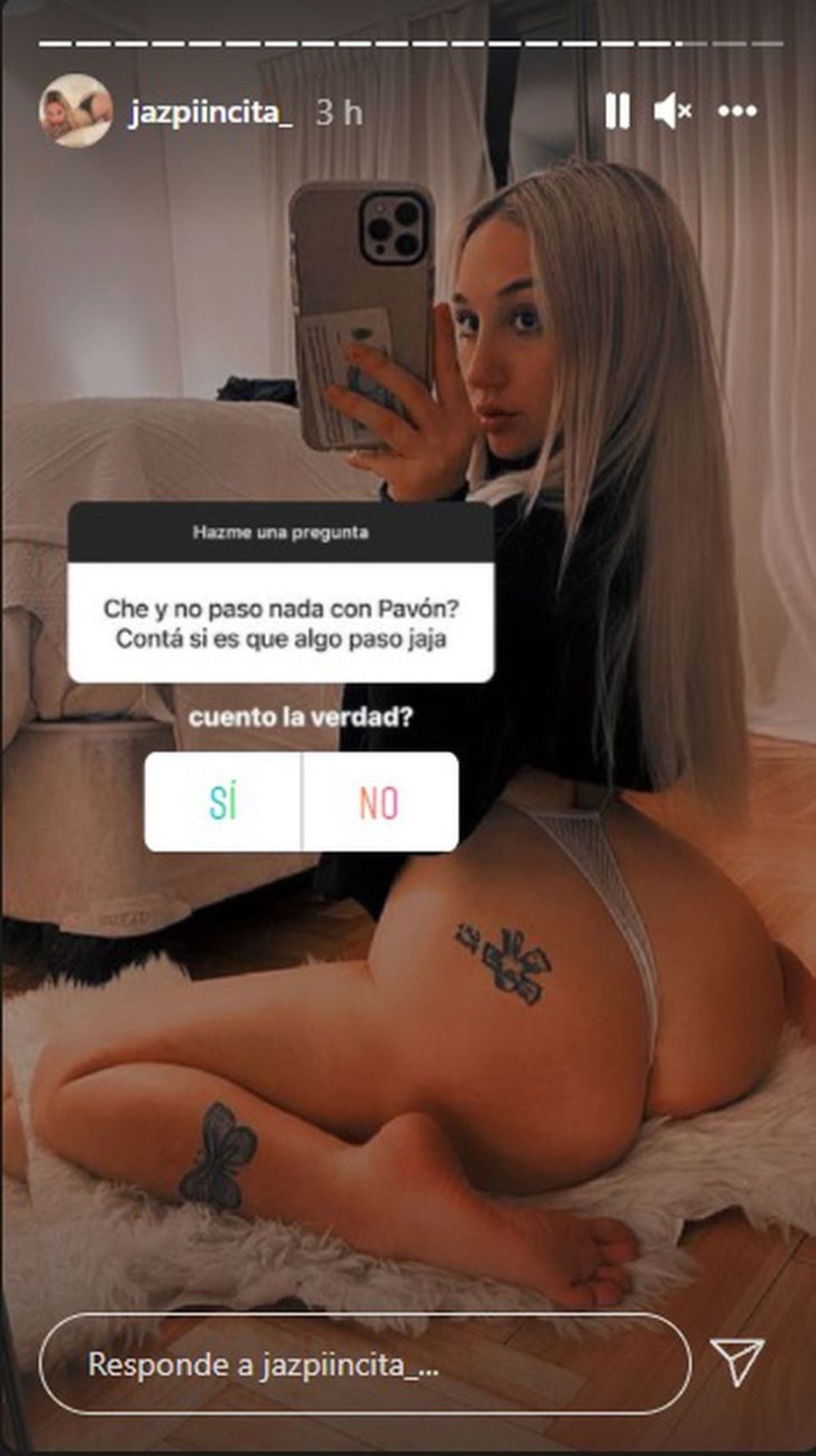 Jazpincita reveló información en su Instagram sobre lo que pasó con Cristian Pavón.