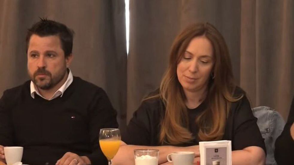 María Eugenia Vidal, candidata a diputada nacional de Juntos por el Cambio por la Ciudad de Buenos Aires, durante el desayuno del partido opositor en el barrio porteño de Palermo.