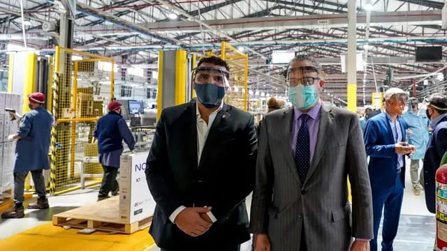 Visita a Newsan por el Ministro Kulfas y el Intendente Vuoto