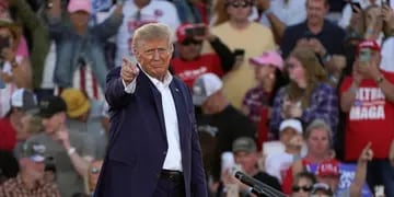 Donald Trump comenzó su campaña con vistas a su vuelta a la Casa Blanca en 2025 en Waco, Texas. (AP)