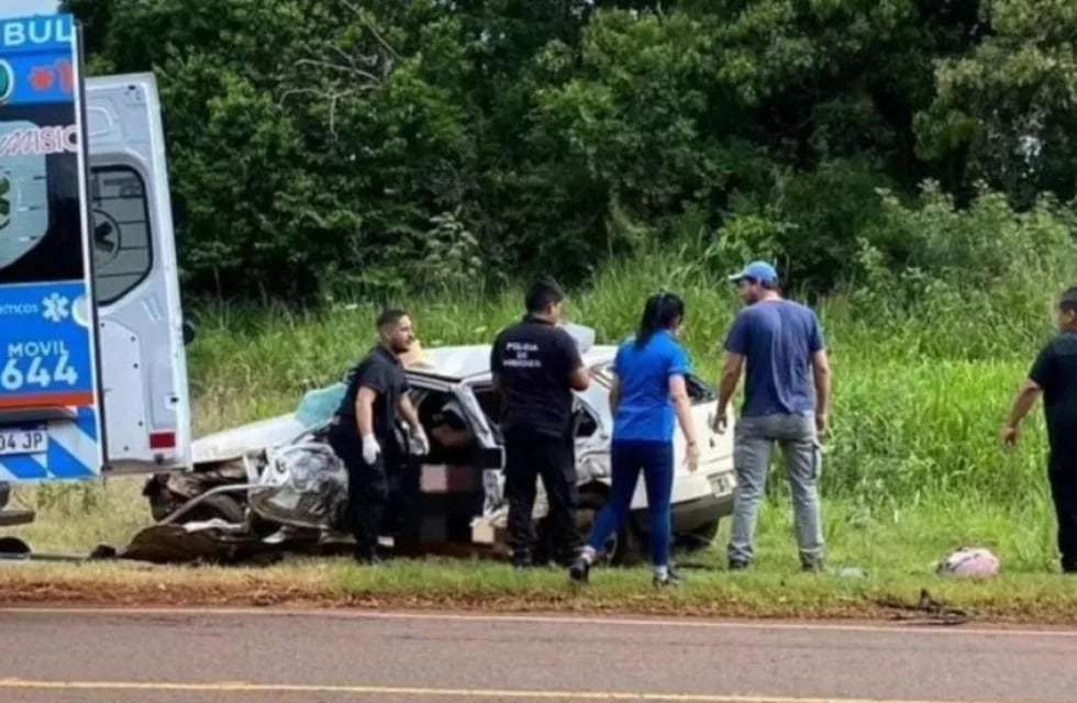 Eldorado: falleció la mujer que se accidentó sobre Ruta 17.