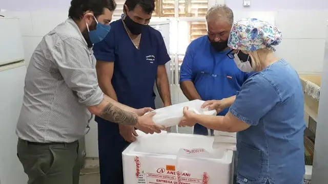 Llegaron más vacunas para el Hospital Pintos