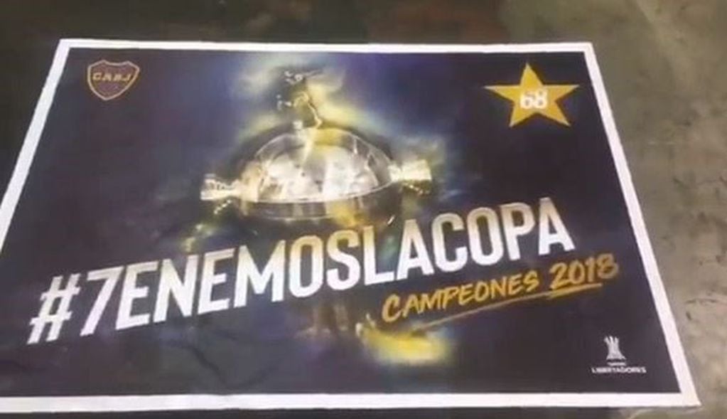 El afiche de Boca: "#7enemoslacopa".