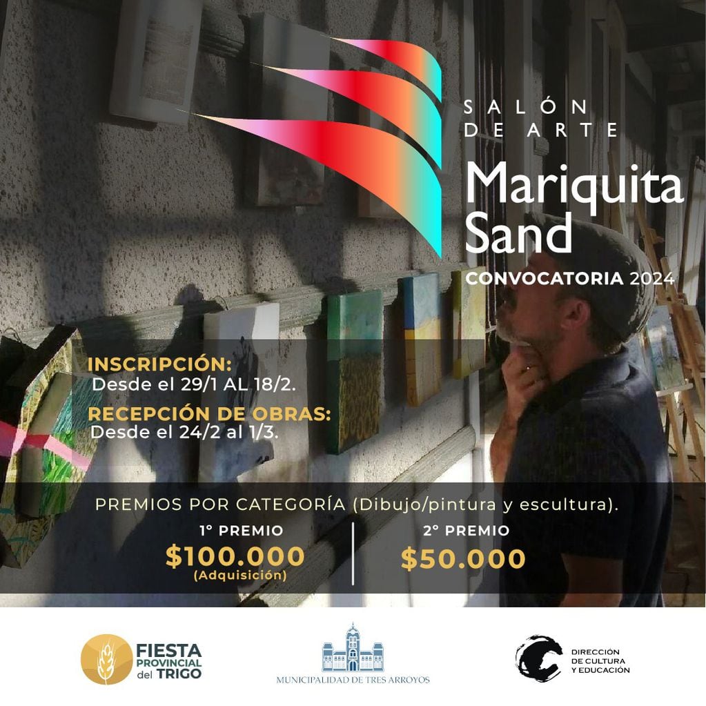 Abierta la inscripción para el 31º Salón Provincial de Artes Visuales “Mariquita Sand”