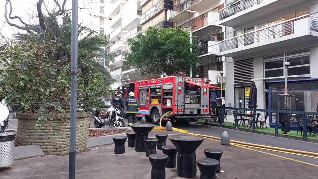 Incendio de un edificio en Palermo