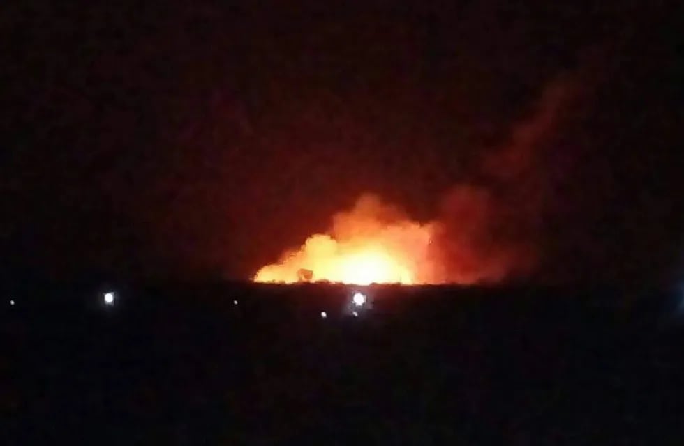 Incendio en Los Cocos.