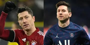 Robert Lewandowski y Messi