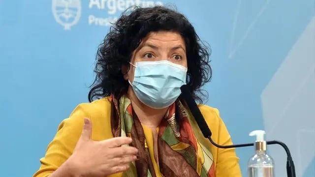 Ministra de Salud, Carla Vizzotti.