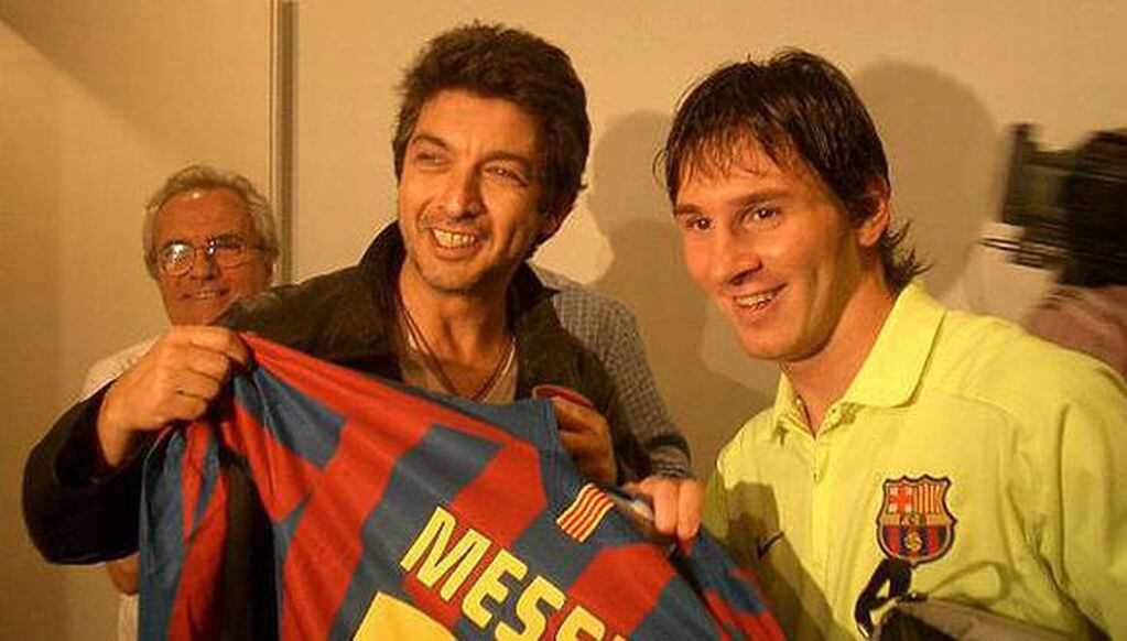 Ricardo Darín junto a Lionel Messi.