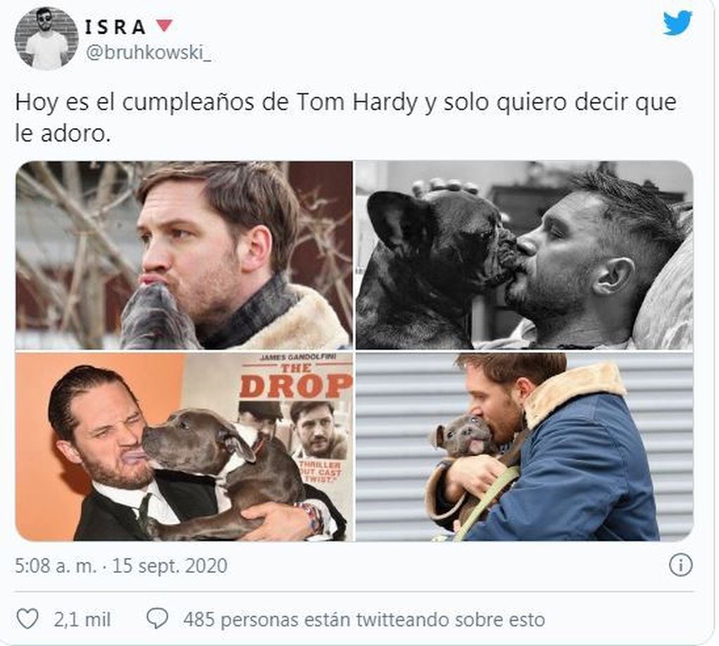 Tom Hardy cumplió años y sus fanáticos reaccionaron en las redes