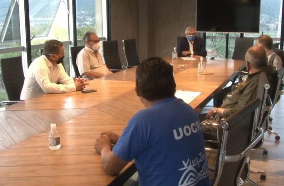 El gobernador Morales, se reunió con representantes de la Cámara Jujeña de la Construcción y la UOCRA,