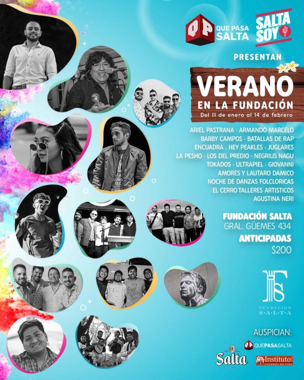 Llega Verano en la Fundación del 11 de enero al 14 de febrero (Facebook Fundación Salta)