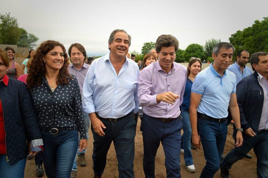 El funcionario nacional participó el viernes junto al senador Julio Martínez  y al intendente Paredes Urquiza de una visita a la obra del Río Tajamar