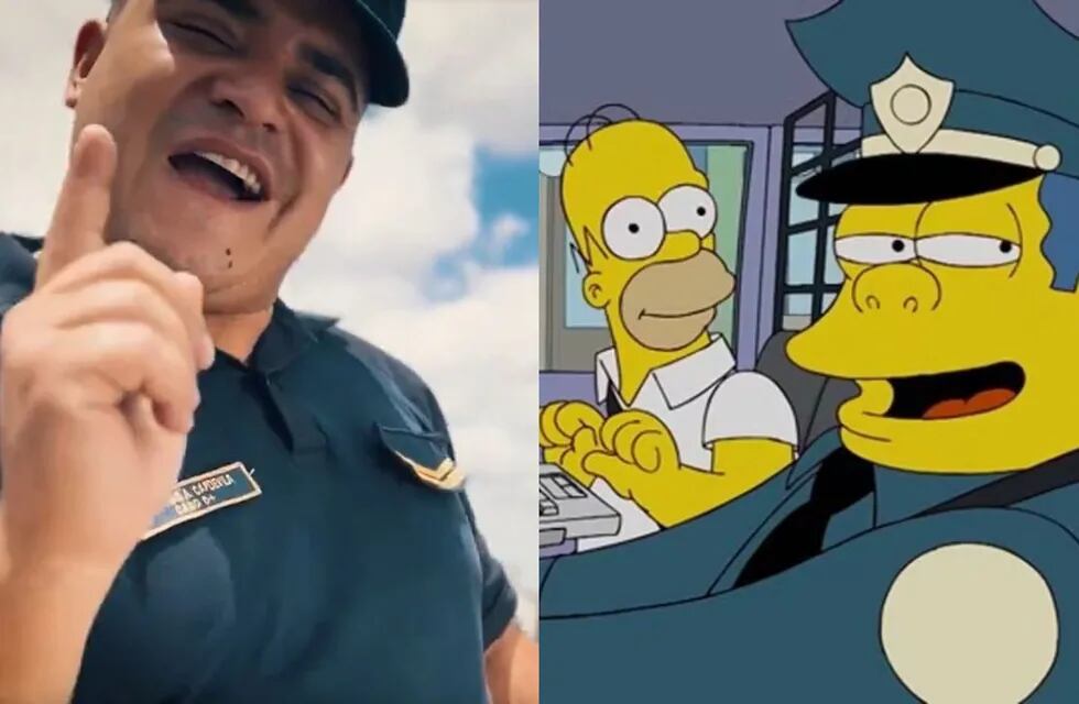 Hizo el spot de la Policía de Córdoba con personajes de Los Simpson.