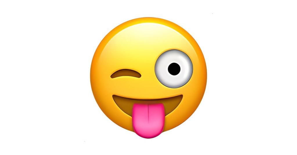 Emoji de lengua afuera