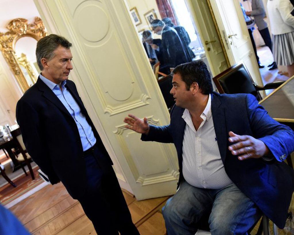 Jorge Triaca junto a Mauricio Macri