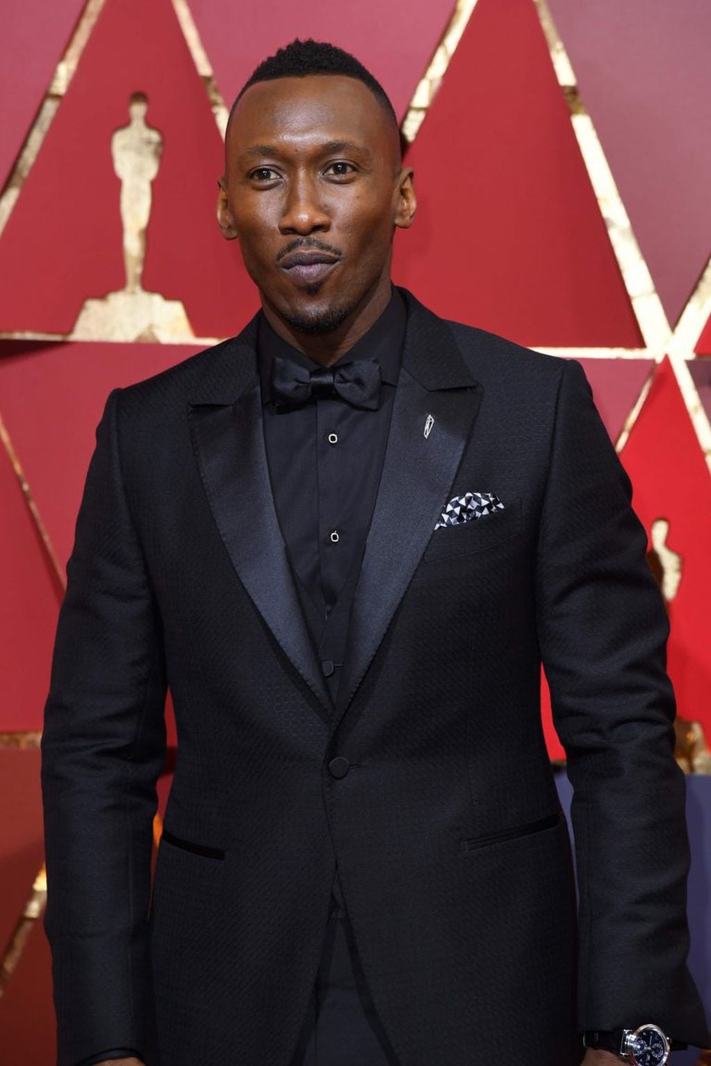 Nominee for Best Supporting Actor in "Moonlight" Mahershala Ali poses as he arrives on the red carpet for the 89th Oscars on February 26, 2017 in Hollywood, California.  / AFP PHOTO / ANGELA WEISS
