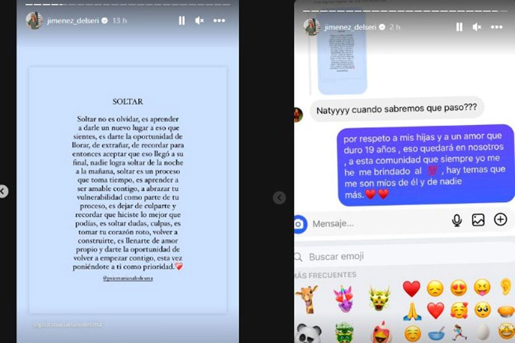 La hija de La Mona confirmó su separación (Captura de pantalla).