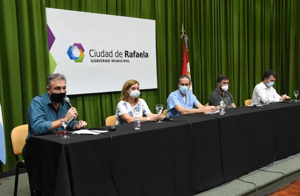 Conferencia de prensa sobre situación epidemiológica en Rafaela al 15/04/2021