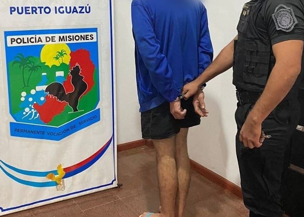 Un joven acusado de varios delitos fue detenido en Puerto Iguazú.