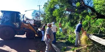 Leandro N. Alem se recupera tras el temporal: autoridades destacan la colaboración ciudadana