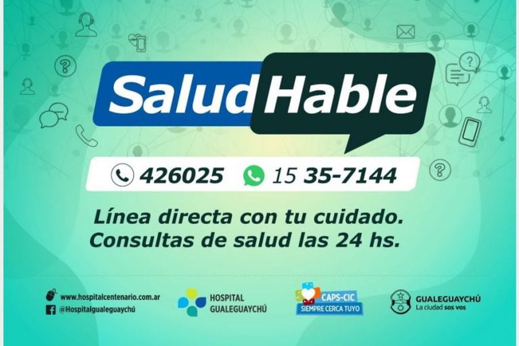 Línea SaludHABLE - Gualeguaychú
Crédito: Hospital Centenario