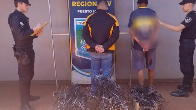 Comandante Andresito: dos detenidos por el robo de cables