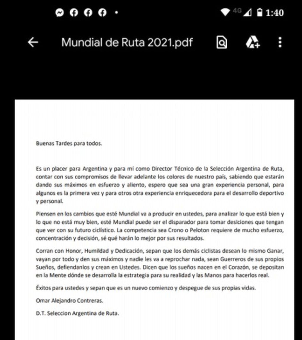 Comunicado oficial