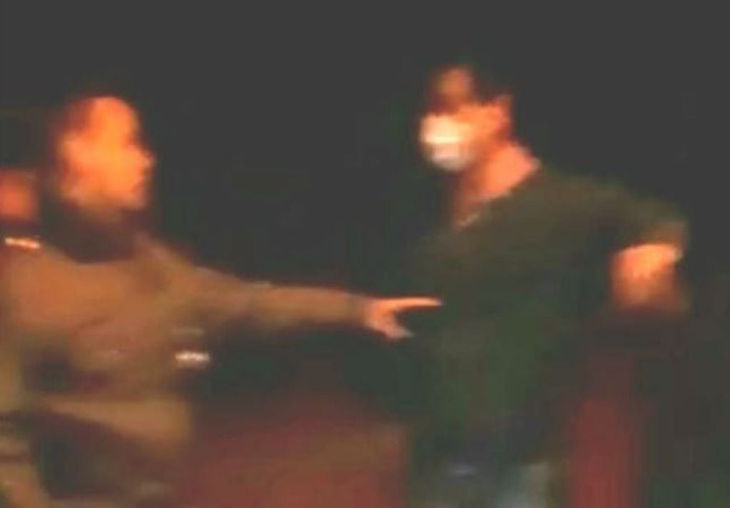 Captura del video viral del incidente del intendente de Eldorado