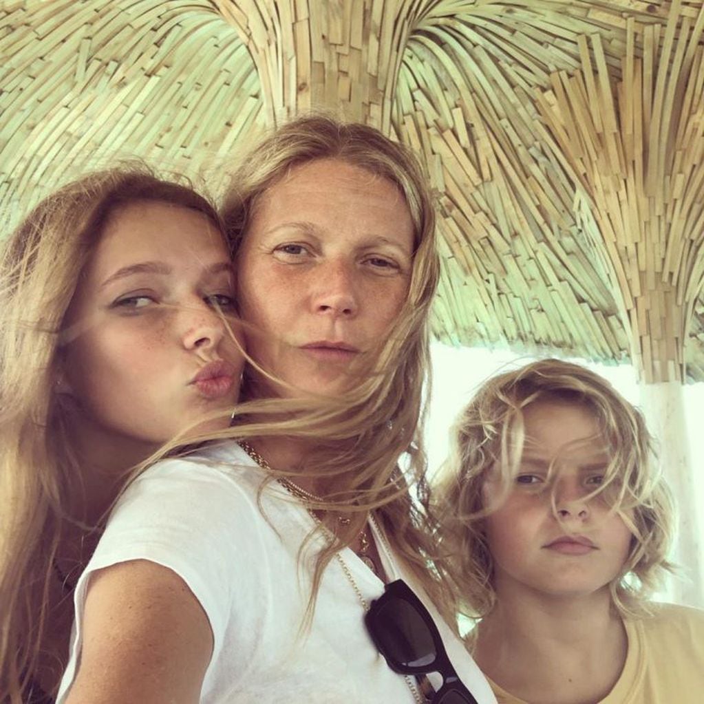 Gwyneth Paltrow y sus hijos (Foto: Instagram)