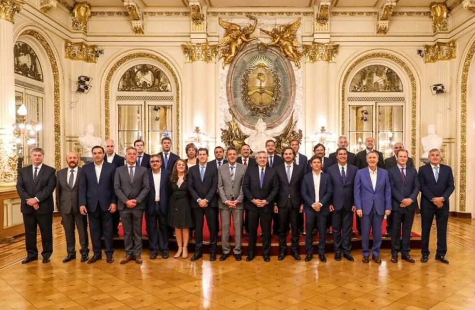 Reunión de gobernadores con Alberto Fernández.