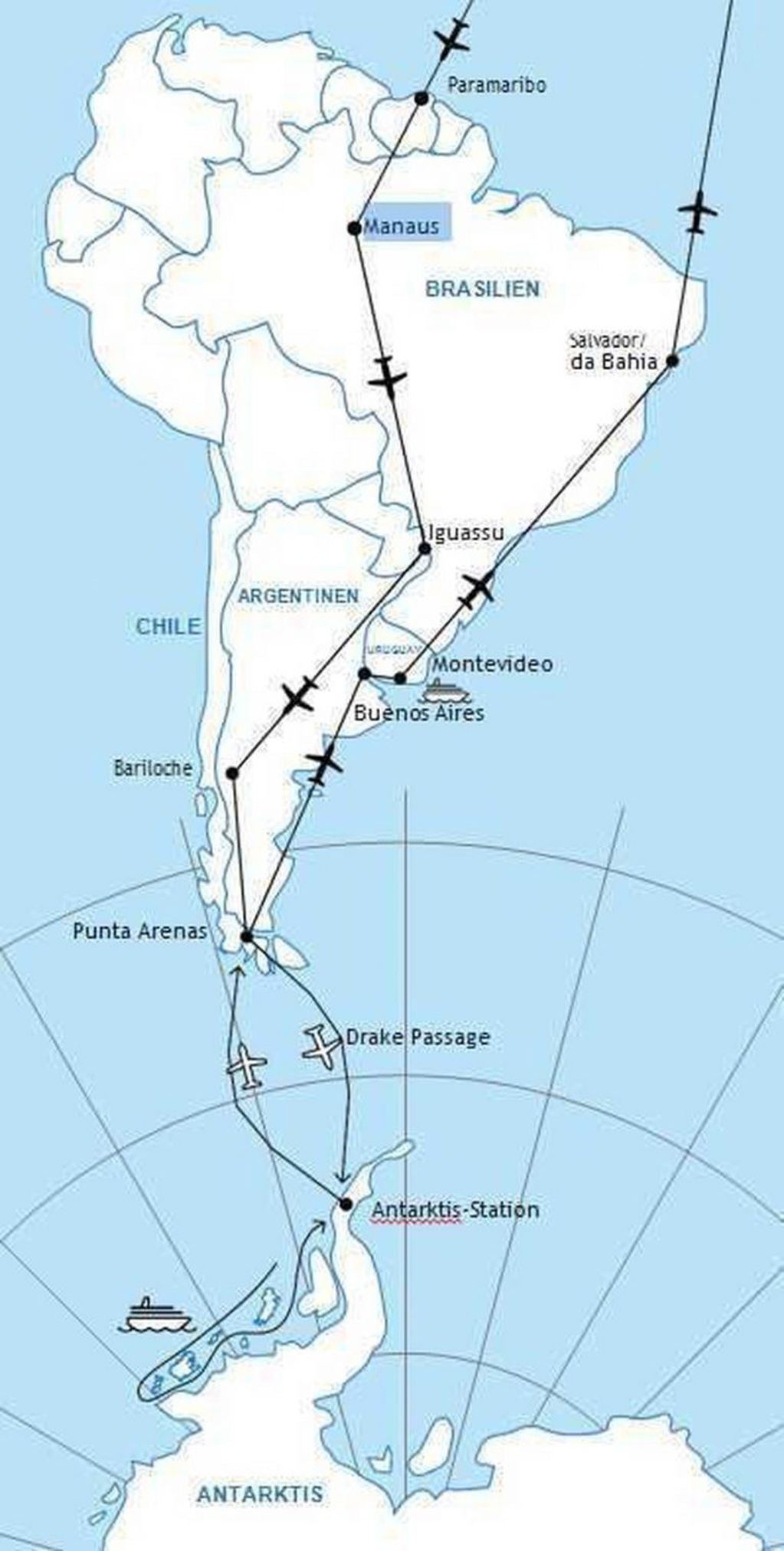 Tour de lujo de Alemania a la Antártida, que pasará por Cataratas. (Portal da Cidade)