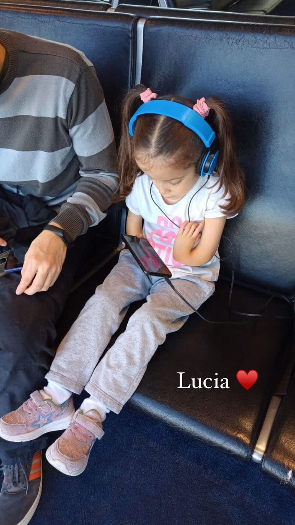 Lucía, la niña a la que ayudo Santi Maratea.