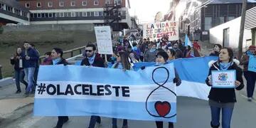 Marcha a favor de las "dos vidas" en Ushuaia/2019.