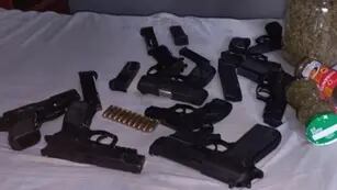Armas secuestradas en Rosario