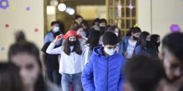 Regreso a clases en Córdoba. (Ramiro Pereyra / La Voz)